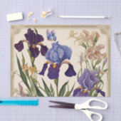 Mooie iris bloem bloeit tissuepapier (Craft)