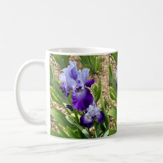 Mooie Iris Bloem Bloemen Mok (Links)