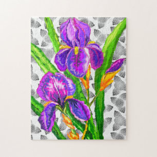 Mooie Iris Flower Legpuzzel