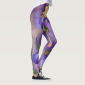 Mooie Iris-ventilator - gemanipuleerde kunstschild Leggings (Rechts)
