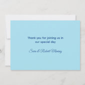 Mooie iriserende eenhoorn nepschittering bedankkaart (Achterkant)