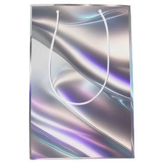 Mooie iriserende en unieke cadeauzak medium cadeauzakje