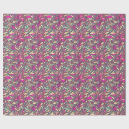 Mooie, iriserende lederen patroon cadeaupapier (Vlak)