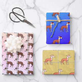 Mooie Italiaanse Windhond Afbeelding Inpakpapier Vel