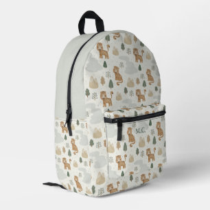 Mooie Jachtluipaard Safari Bos Bergen Monogram Kin Bedrukte Rugzak