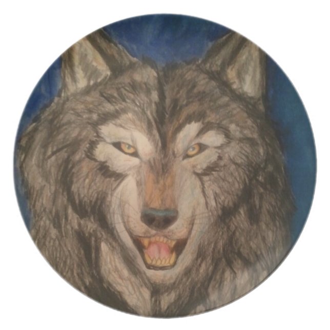 mooie jager melamine bord (Voorkant)