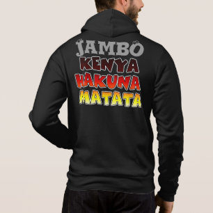 Mooie Jambo Kenia Hakuna Matata Mooie kunst Hoodie