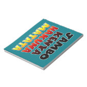 Mooie Jambo Kenia Hakuna Matata Mooie kunst Notitieblok (Gedraaid)