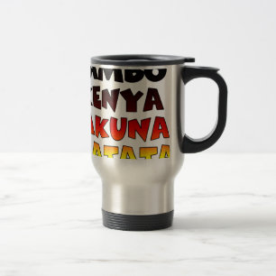 Mooie Jambo Kenia Hakuna Matata Mooie kunst Reisbeker