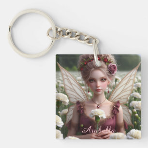 Mooie januari Fairy in Anjers Sleutelhanger