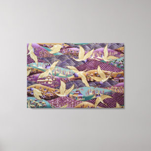 Mooie Japanse kranen Canvas Afdruk