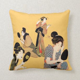 Mooie Japanse kunst Geisha-thema kussens