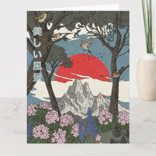 Mooie Japanse Landschap Kaart