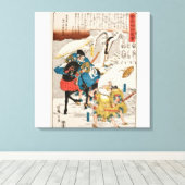 Mooie Japanse Samurai kunst Canvas Afdruk (Insitu (Houten vloer))