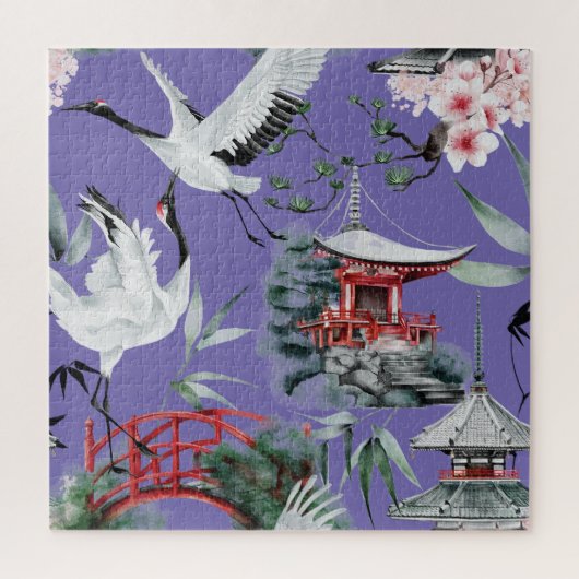 Mooie Japanse vogel Legpuzzel (Verticaal)
