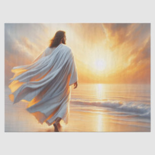 Mooie Jezus aan de Zee Tissue Papier