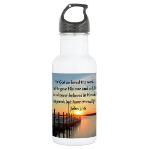 MOOIE JOHN 3:16 ZONSONDERGANG FOTO ONTWERP WATERFLES 