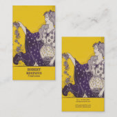 mooie jonge vrouw visitekaartje (Voorkant / Achterkant)