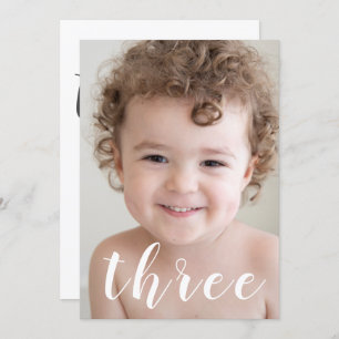 Mooie jongens, 3e verjaardag Foto en script Kaart
