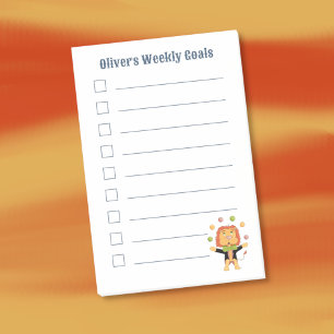 Mooie Jongleer Leeuwen Jongere Wekelijkse Doelen P Post-it® Notes