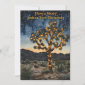 Mooie Joshua Tree kerst Kaart (Voorkant)