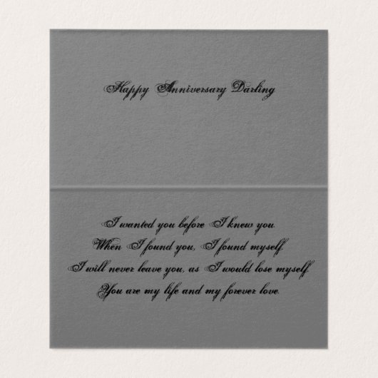 Mooie Jubilea Kaart - Zonsondergang op het meer on (Binnenkant ongevouwen)