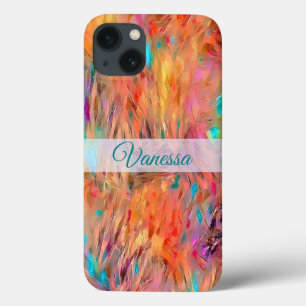 Mooie juweeltjes naadloze patroonnaam Hoesje-M iPhone 13 Hoesje