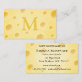 Mooie kaasmakerijen en amusementsmonogrammen visitekaartje (Voorkant / Achterkant)