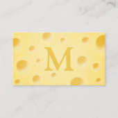 Mooie kaasmakerijen en amusementsmonogrammen visitekaartje (Voorkant)