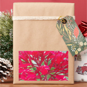 Mooie Kaleidoscoop van Kleurrijke Rode Milkweed Rechthoekige Sticker