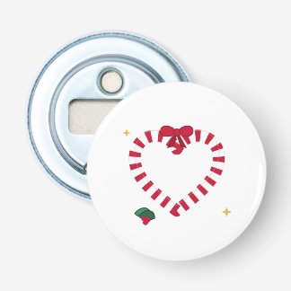Mooie Kaneelhart Kerstmis Soja Was Kaars Button Flesopener
