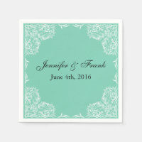 Mooie kant Lijst Aqua Wedding