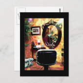 Mooie kapsalon briefkaart (Voorkant / Achterkant)