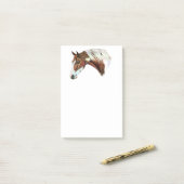 Mooie Kastanje Tovero Paint Horse Post-it® Notes (Op bureau)