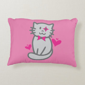 Mooie kat accentkussen | Cute kitten accentkussen Accent Kussen