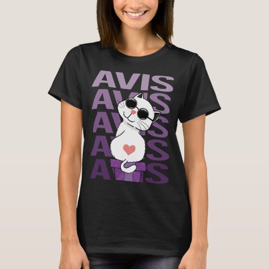 Mooie kat - Avis naam T-shirt (Voorkant)