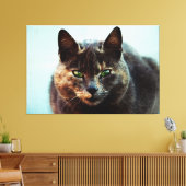Mooie kat canvas afdruk (Insitu (Woonkamer))