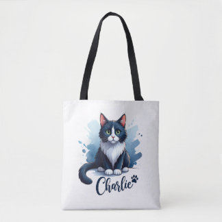 Mooie kat kunstwerk tas – Cadeau voor kattenliefhe