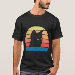 mooie kat met groen oog t-shirt