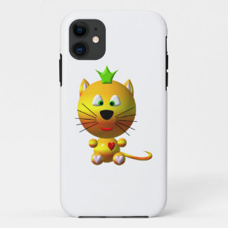 Mooie Kat Met Kroon iPhone 11 Hoesje