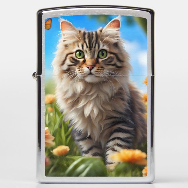 Mooie kat mooie tuin (Voorkant)