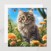 Mooie kat mooie tuin (Voorkant / Achterkant)