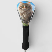 Mooie kat mooie tuin golfheadcover (Voorkant)
