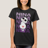 Mooie kat - Nina Naam T-shirt (Voorkant)
