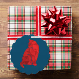 Mooie kat ornament kaart