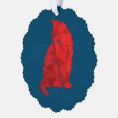 Mooie kat ornament kaart (Links)