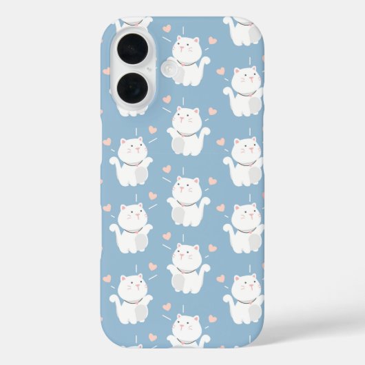 Mooie kat patroon ontwerp Case-Mate iPhone case (Achterkant)