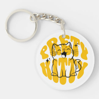 Mooie katje schattige kat sleutelhanger