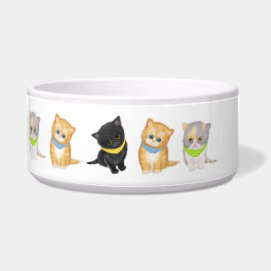 Mooie katjes grote gepersonaliseerde keramische hu voerbakje