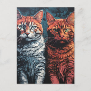 Mooie katten briefkaart